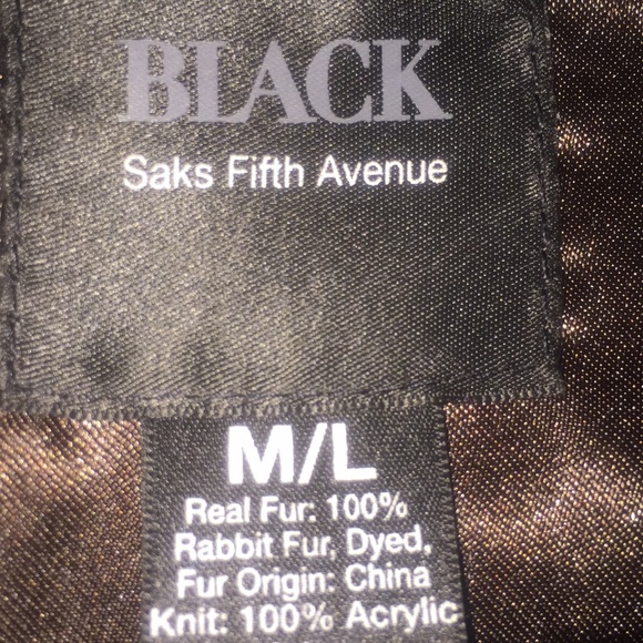 Saks Fifth Avenue Black label  Fur Vest - Picture 4 of 6